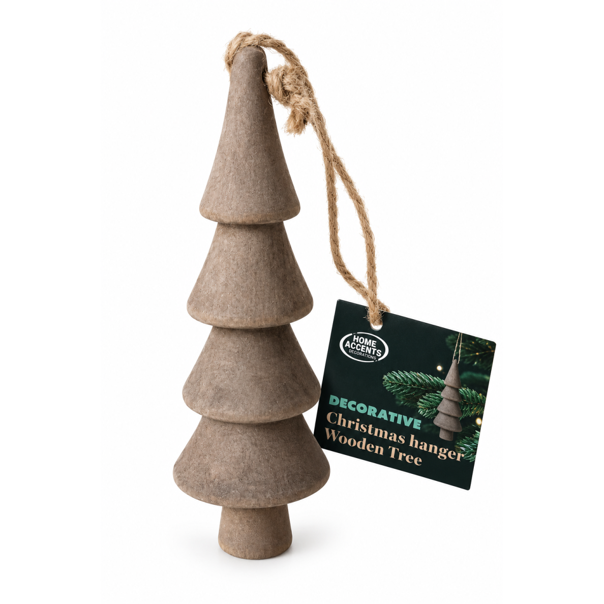 Medinė eglutės dekoracija, 12 cm Medinė eglutės dekoracija, 12 cm