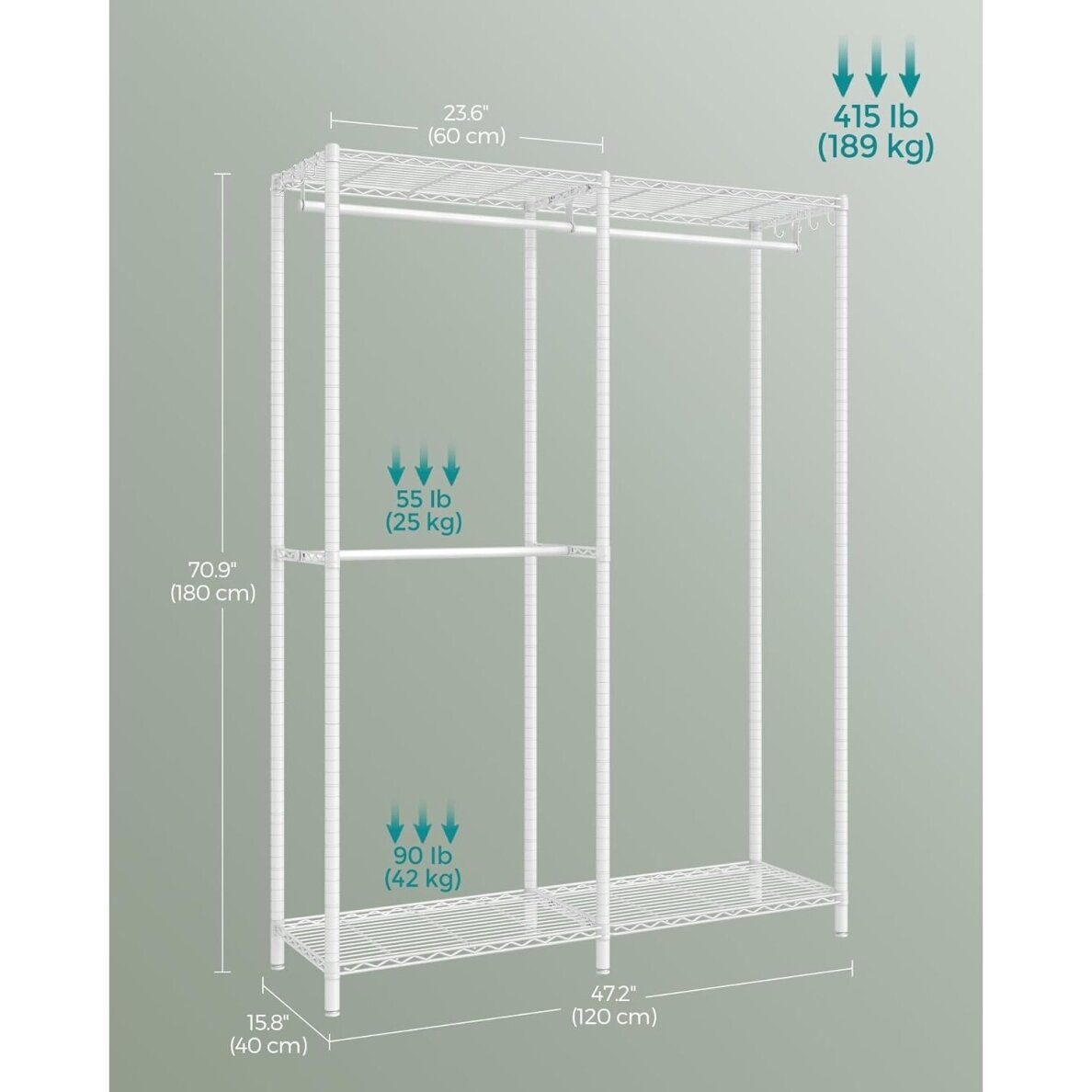 Metalinė pastatoma drabužių kabykla 6