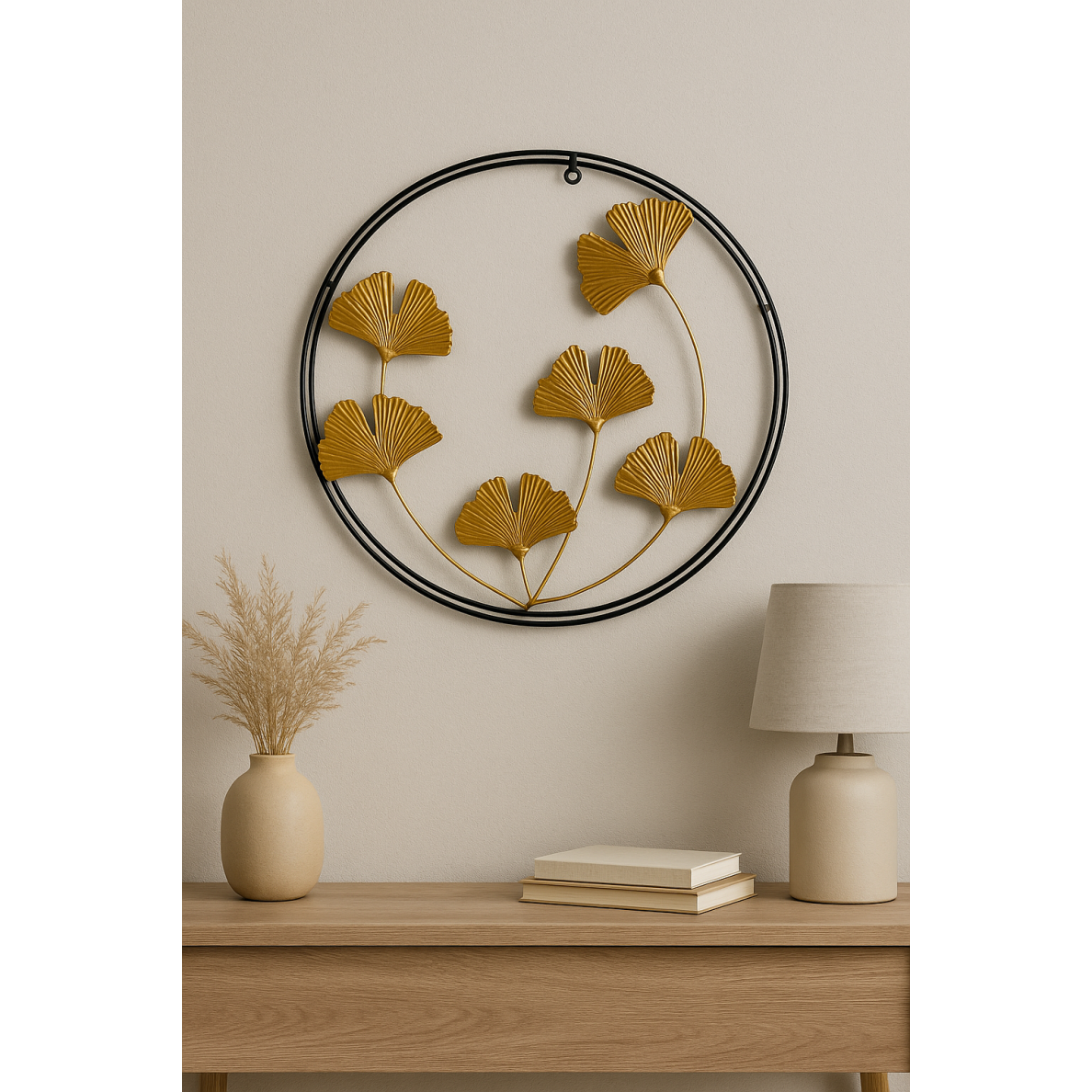 Metalinė sienos dekoracija, Ø 55 cm 1 Metalinė sienos dekoracija, Ø 55 cm 1