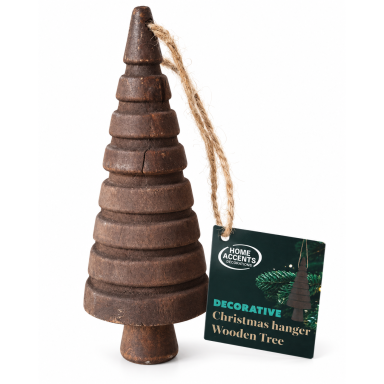 Medinė eglutės dekoracija, 12 cm