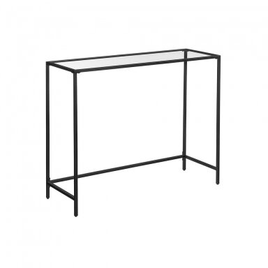 Metalinė juodos spalvos konsolė, 80 x 100 x 35 cm
