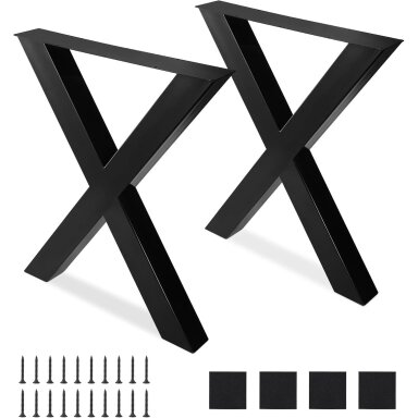 Metalinės stalo kojos 72 cm, 2 vnt