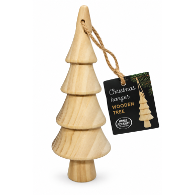 Medinė eglutės dekoracija, 12 cm Medinė eglutės dekoracija, 12 cm