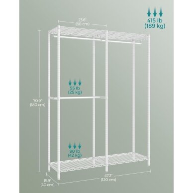Metalinė pastatoma drabužių kabykla 6 Metalinė pastatoma drabužių kabykla 6