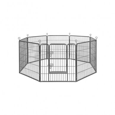 Metalinis aptvaras gyvūnams, 80 x 163 x 163 cm