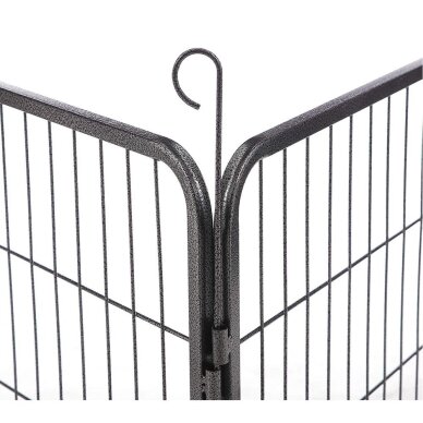 Metalinis aptvaras gyvūnams, 70 x 122 x 80 cm 3