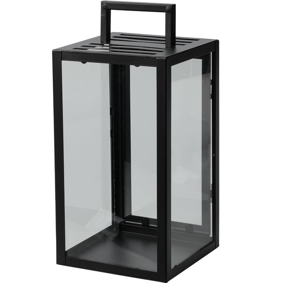 Metalinis juodas žibintas, 32 cm Metalinis juodas žibintas, 32 cm