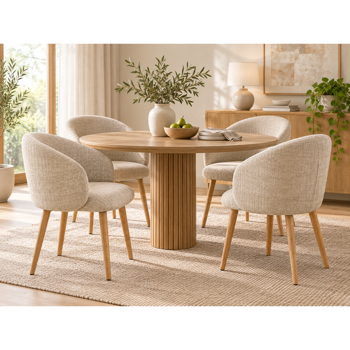 MID.YOU modernios šenilinio audinio valgomojo kėdės, 2 vnt 1 MID.YOU modernios šenilinio audinio valgomojo kėdės, 2 vnt 1