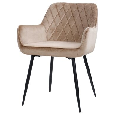CARRYHOME modernios aksominės valgomojo kėdės, 2 vnt 2