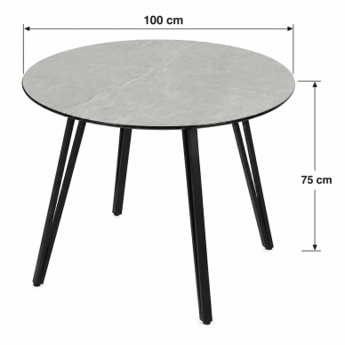 BOXXX valgomojo stalas, 75 x Ø 100 cm 4