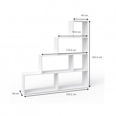 Moderni pastatoma lentyna TREPPENREGAL 4