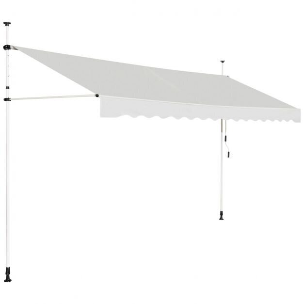 Mobili, rankiniu būdu ištraukiama markizė, 395 x 120 cm Mobili, rankiniu būdu ištraukiama markizė, 395 x 120 cm
