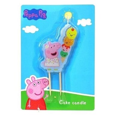 "Peppa Pig" gimtadienio torto žvakutė