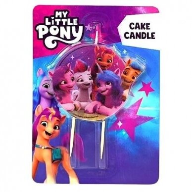 "My Little Pony" gimtadienio torto žvakutė "My Little Pony" gimtadienio torto žvakutė