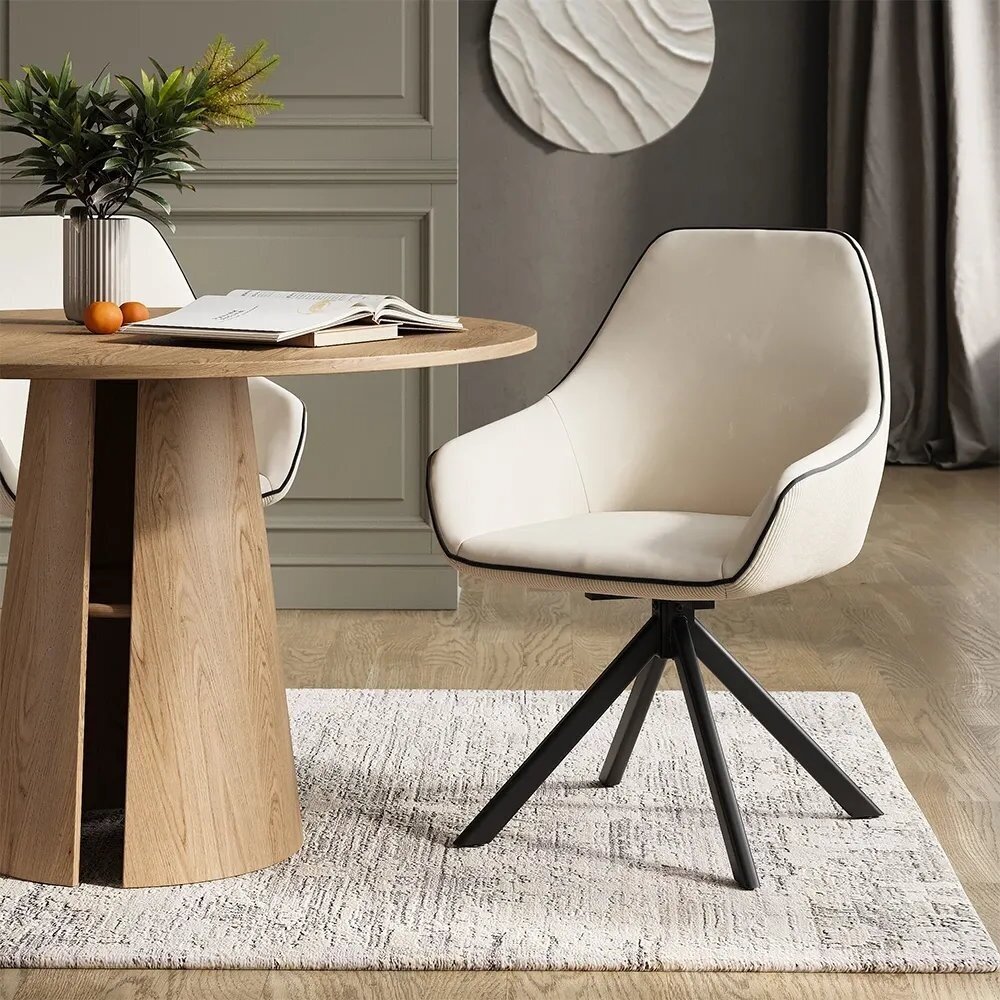 Aksominė valgomojo kėdė ELEGANZA, besisukanti 180° 1 Aksominė valgomojo kėdė ELEGANZA, besisukanti 180° 1