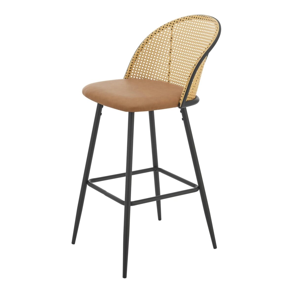 EN.CASA Boho stiliaus baro kėdės, 2 vnt 2 EN.CASA Boho stiliaus baro kėdės, 2 vnt 2