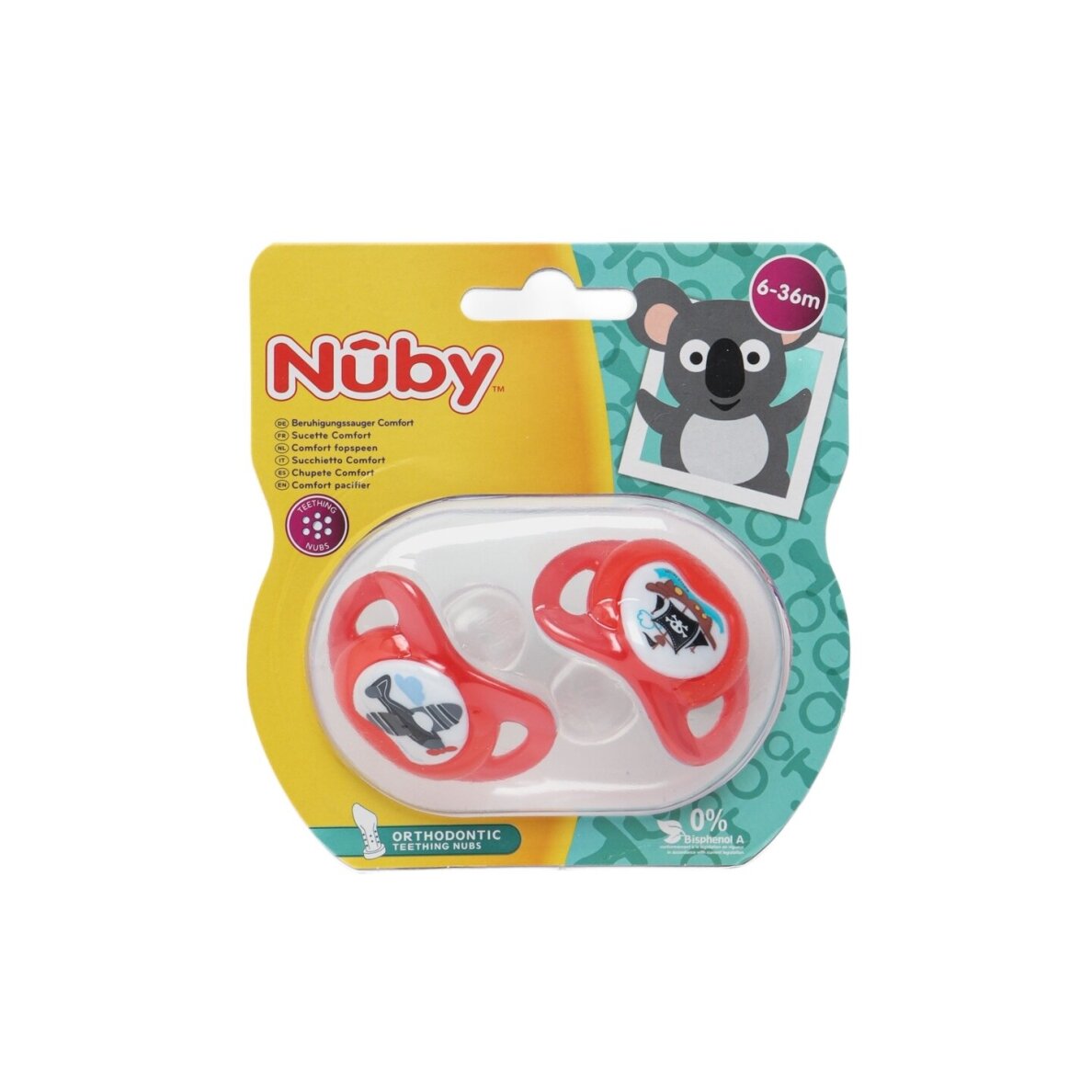 NUBY čiulptukas, 6-36 mėn. 2 vnt NUBY čiulptukas, 6-36 mėn. 2 vnt