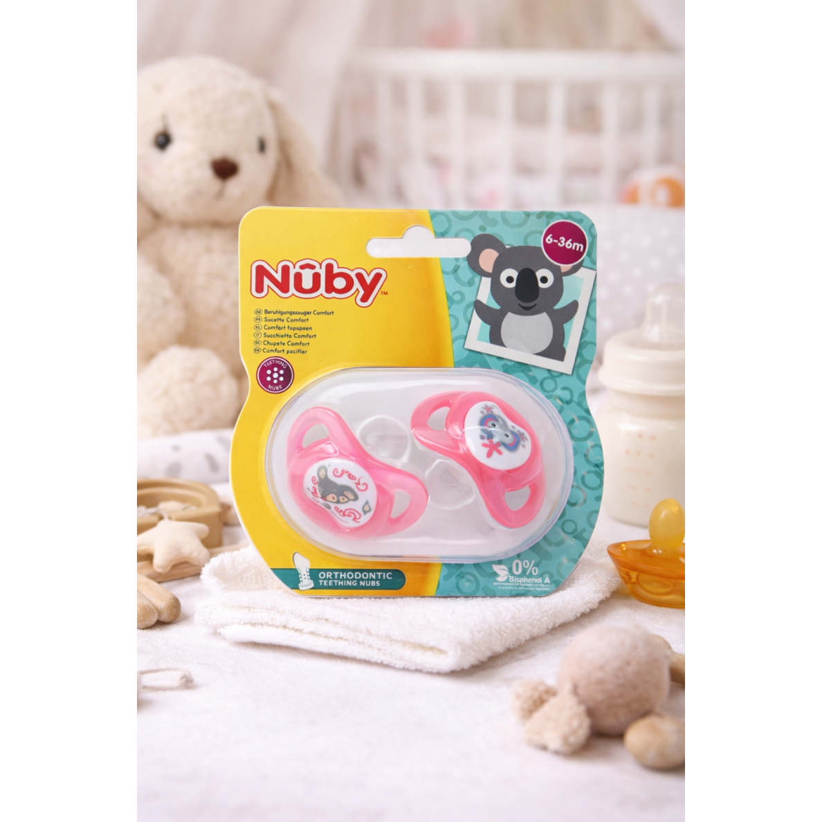 NUBY čiulptukas, 6-36 mėn. 2 vnt 1 NUBY čiulptukas, 6-36 mėn. 2 vnt 1