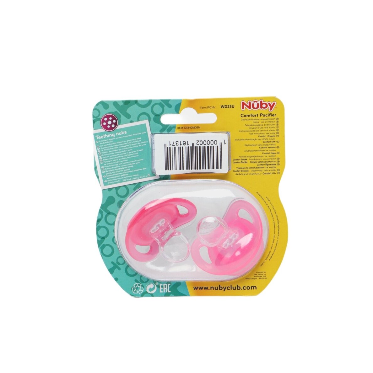 NUBY čiulptukas, 6-36 mėn. 2 vnt 2 NUBY čiulptukas, 6-36 mėn. 2 vnt 2