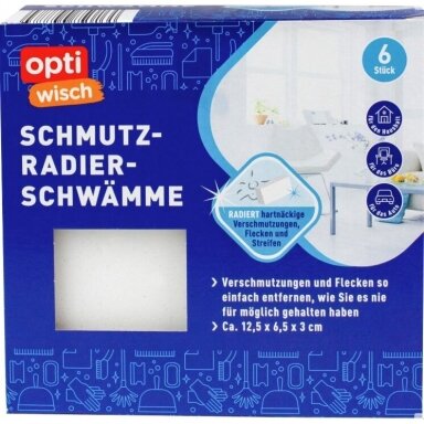 OPTI WISCH melamino kempinėlės, 6vnt