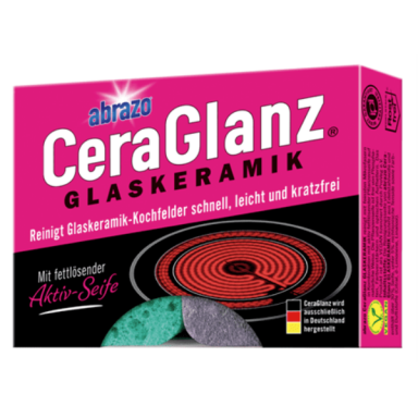 ABRAZO Cera Glanz keramikinių viryklių valymo kempinėlės, 2 vnt