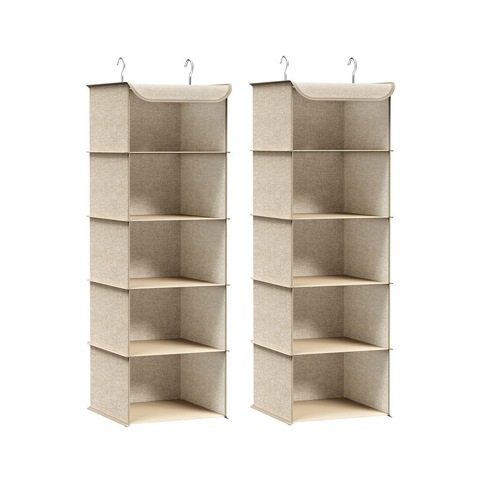 Pakabinamas 5 skyrių spintos organizatorius, 2 vnt