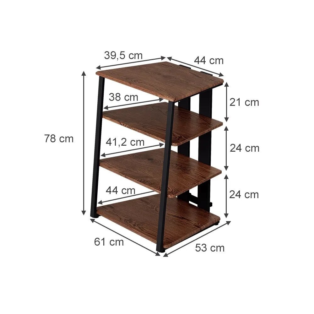 Pastatoma 4 pakopų lentyna TONAR 5