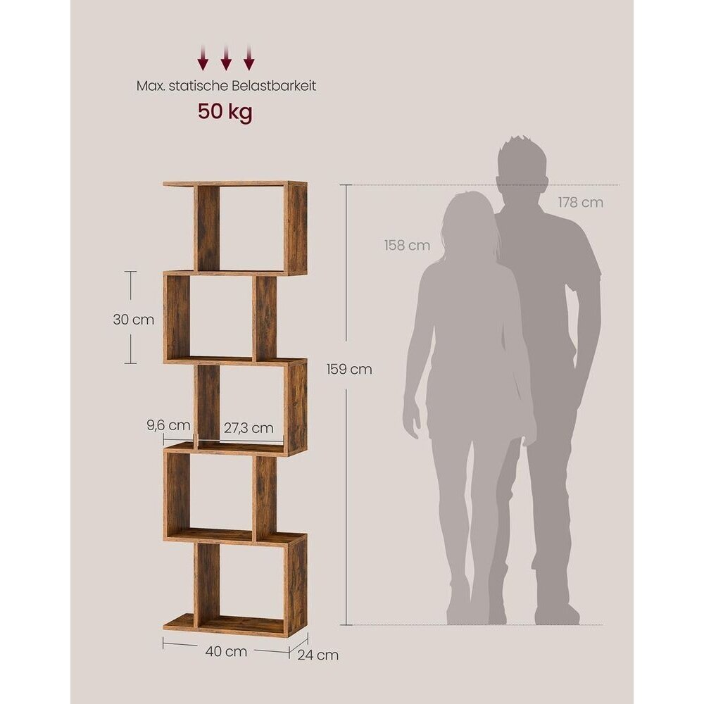 Pastatoma 5 pakopų lentyna 5
