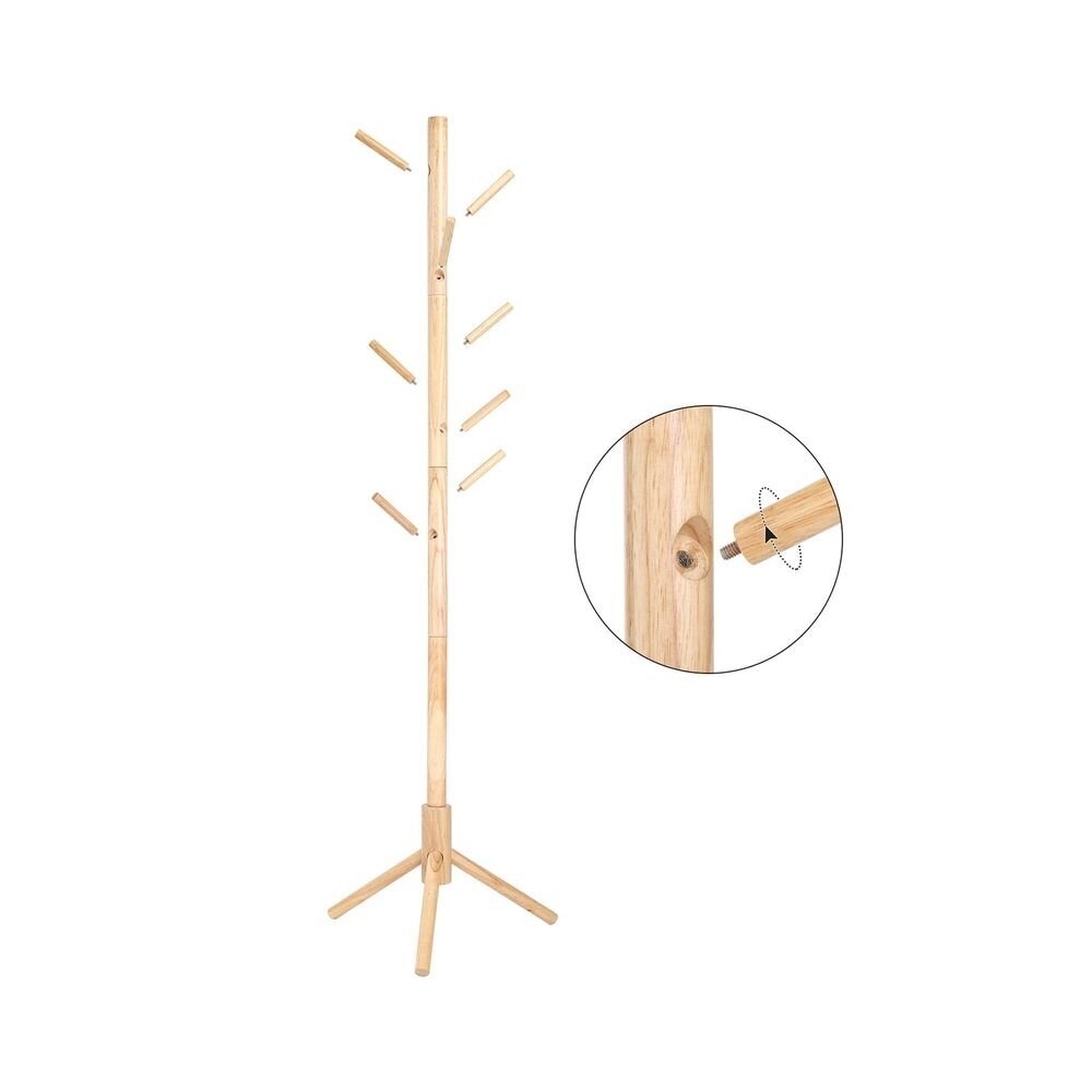 Pastatoma medinė drabužių kabykla 4