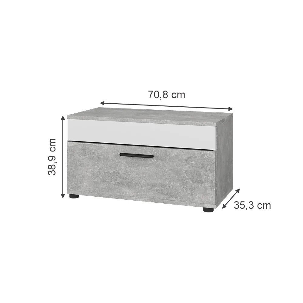 Pastatoma spintelė su atverčiamomis durelėmis BERNO 5 Pastatoma spintelė su atverčiamomis durelėmis BERNO 5