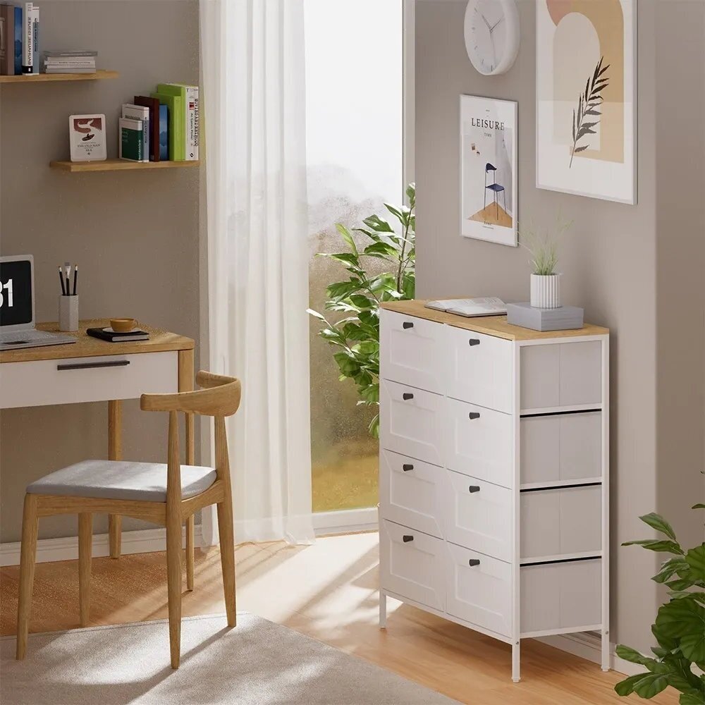 Pastatoma spintelė su tekstiliniais stalčiais BELARO 1