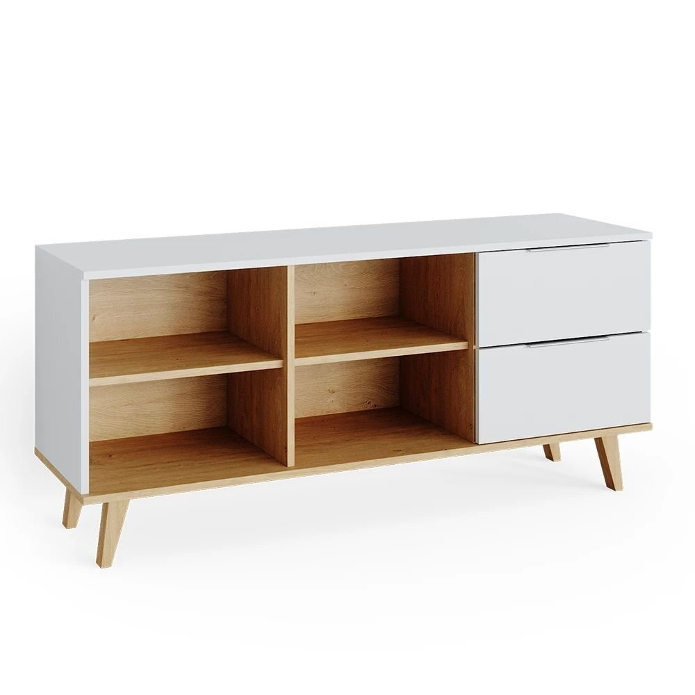 Pastatoma spintelė su stalčiais ir atviromis lentynomis NAUTICA 4
