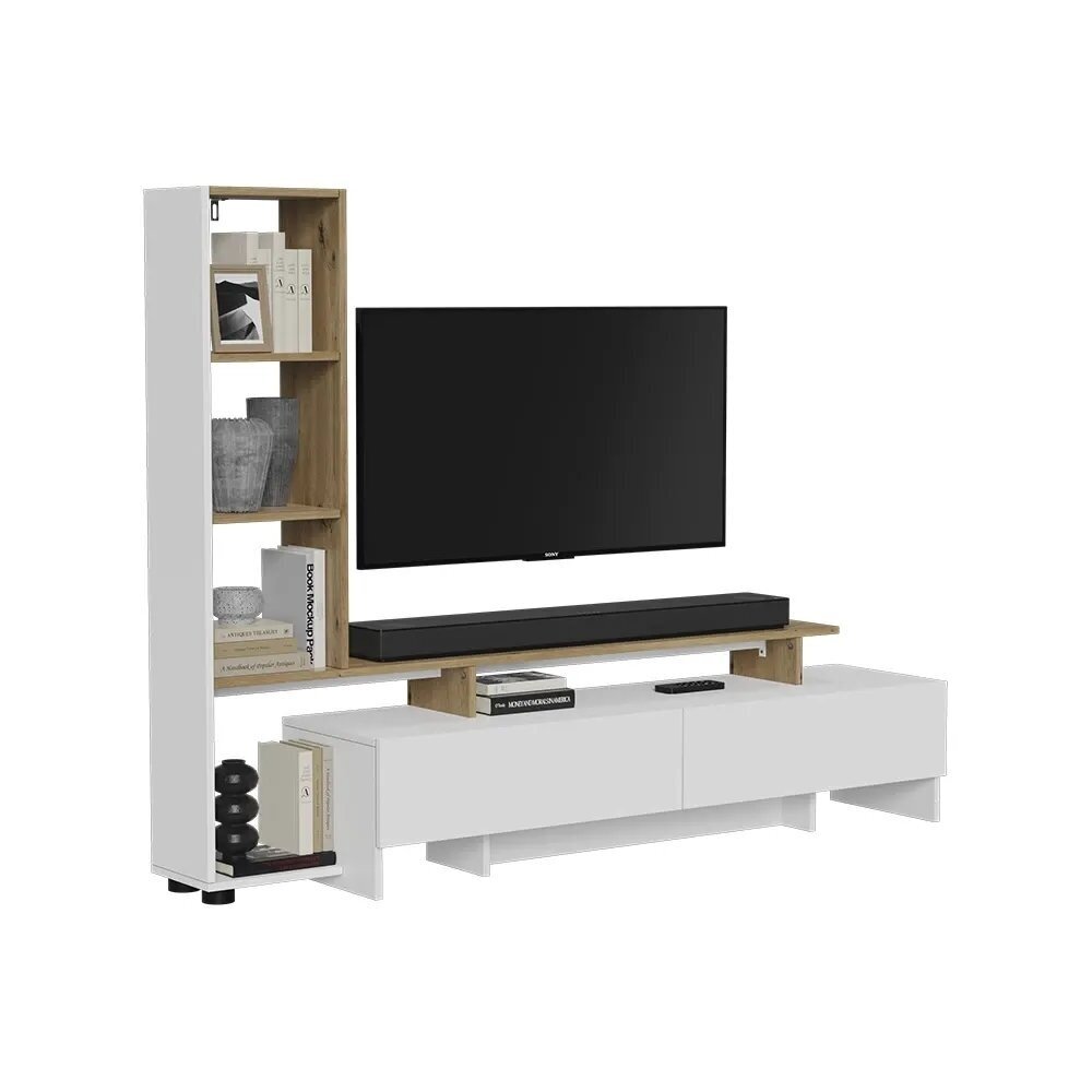 Pastatoma TV spintelė su lentynomis TAVORA