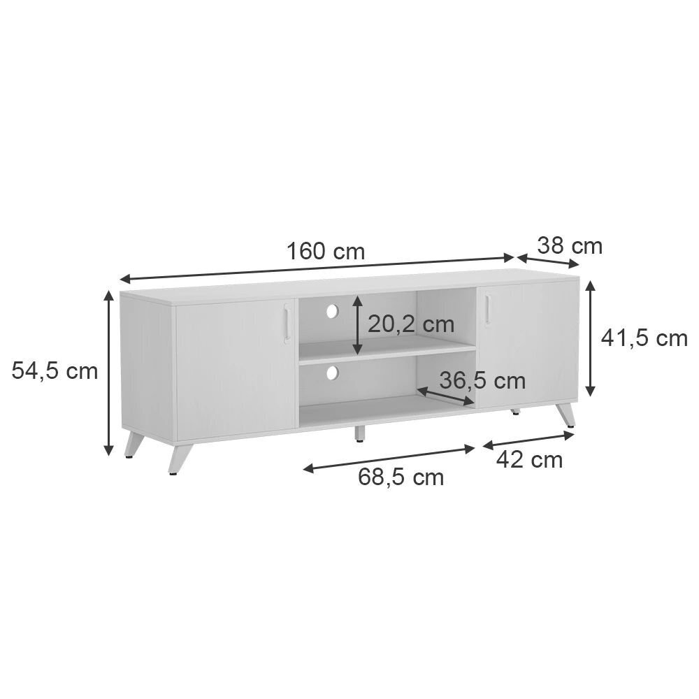 Pastatoma TV spintelė su lentynomis MACEIO 7