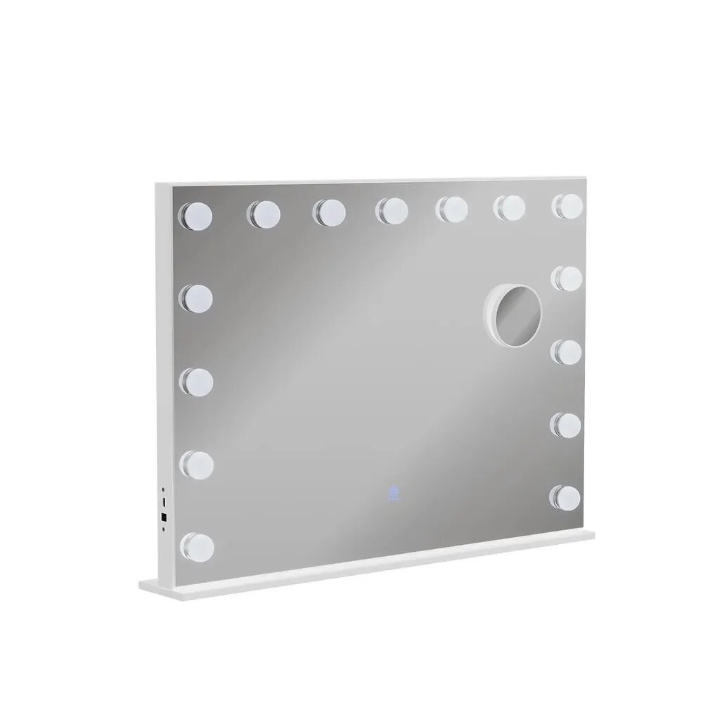 Pastatomas - pakabinamas kosmetinis veidrodis su LED apšvietimu GRETA, 47 x 58 cm 5 Pastatomas - pakabinamas kosmetinis veidrodis su LED apšvietimu GRETA, 47 x 58 cm 5