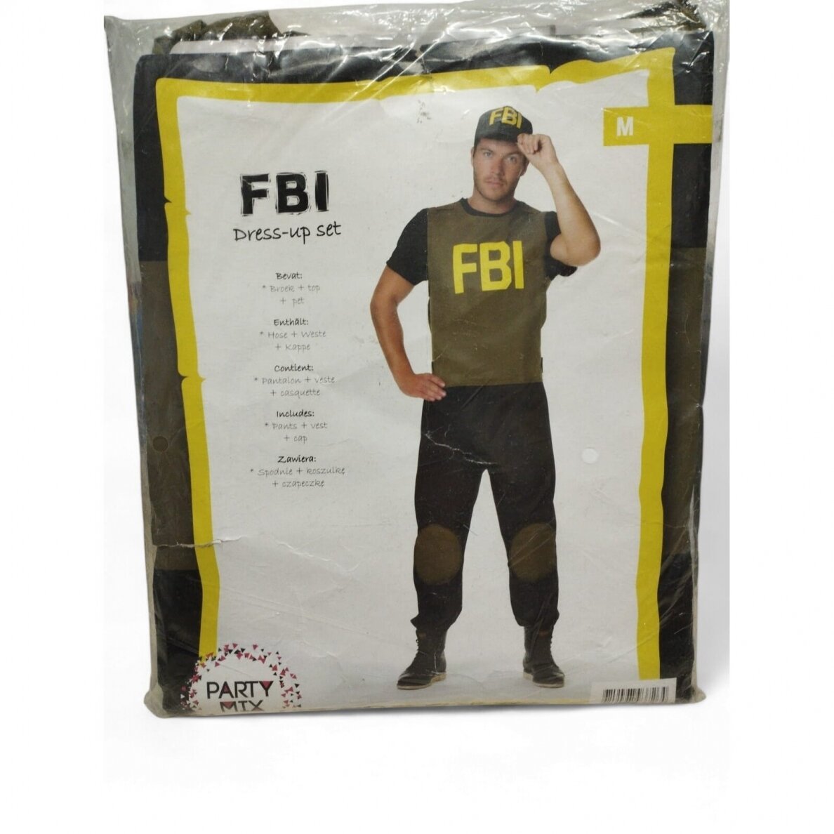 PARTY MIX karnavalinis kostiumas - FBI agentas, M dydis 1 PARTY MIX karnavalinis kostiumas - FBI agentas, M dydis 1