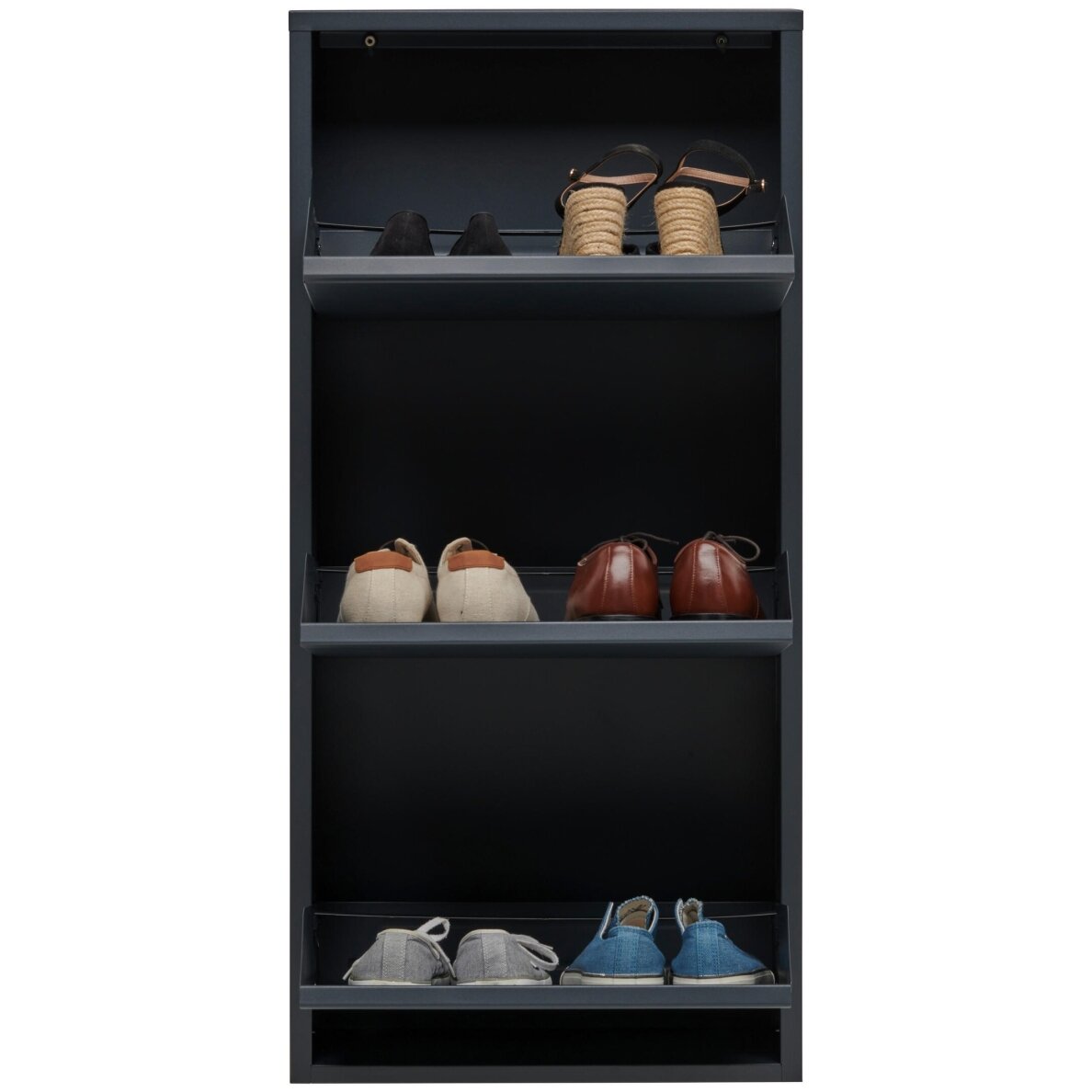 CARRYHOME pastatoma metalinė batų lentyna su stalčiais 5 CARRYHOME pastatoma metalinė batų lentyna su stalčiais 5