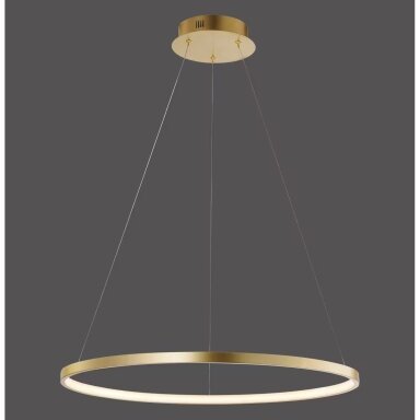 JUST LIGHT. pakabinamas auksinis LED šviestuvas, Ø 60 cm, 29 W