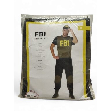PARTY MIX karnavalinis kostiumas - FBI agentas, XL dydis