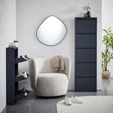 CARRYHOME pastatoma metalinė batų lentyna su stalčiais