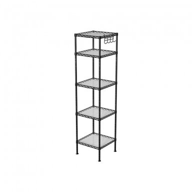 Pastatoma metalinė 5 pakopų lentyna