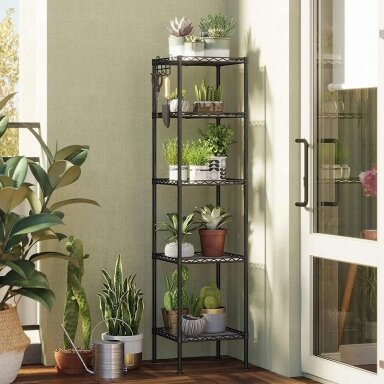Pastatoma metalinė 5 pakopų lentyna