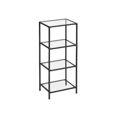 Pastatoma metalinė juodos spalvos lentyna, 95 x 40 x 30 cm