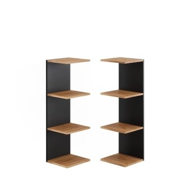 Pastatomų 4 pakopų lentynų rinkinys PAOLO, 2 vnt Pastatomų 4 pakopų lentynų rinkinys PAOLO, 2 vnt
