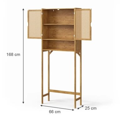 Pastatoma aukšta Boho stiliaus spintelė LIORA 5 Pastatoma aukšta Boho stiliaus spintelė LIORA 5