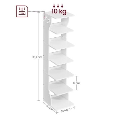 Pastatoma siaura 6 pakopų lentyna 7 Pastatoma siaura 6 pakopų lentyna 7