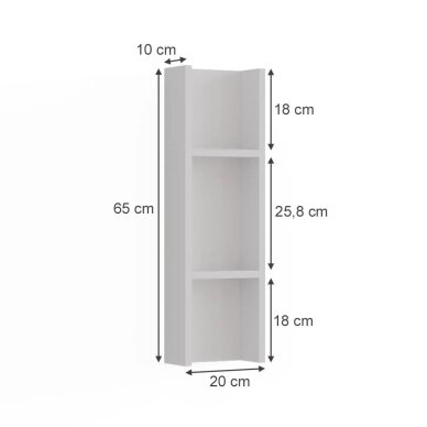 Pastatoma siaura lentynėlė SHERRY 6