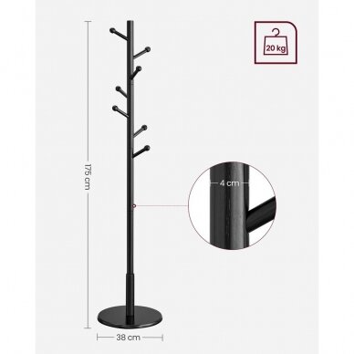 Pastatoma medinė drabužių kabykla 8 Pastatoma medinė drabužių kabykla 8