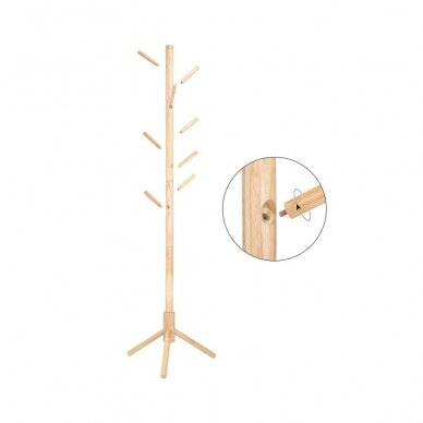 Pastatoma medinė drabužių kabykla 4 Pastatoma medinė drabužių kabykla 4