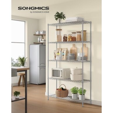 Pastatoma metalinė 5 pakopų lentyna 1